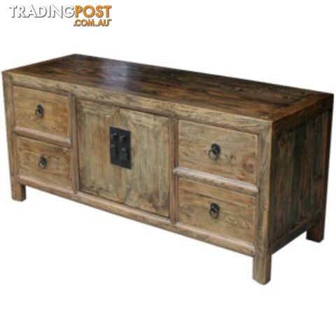 Original Natural Elm Low Sideboard TV Unit