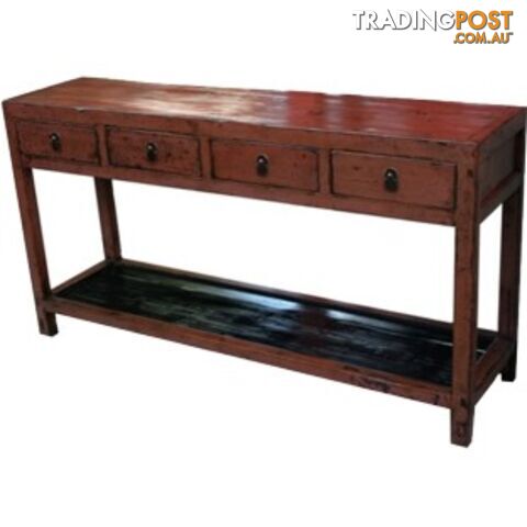 Chinese Scholar Desk Table with Low Shelf