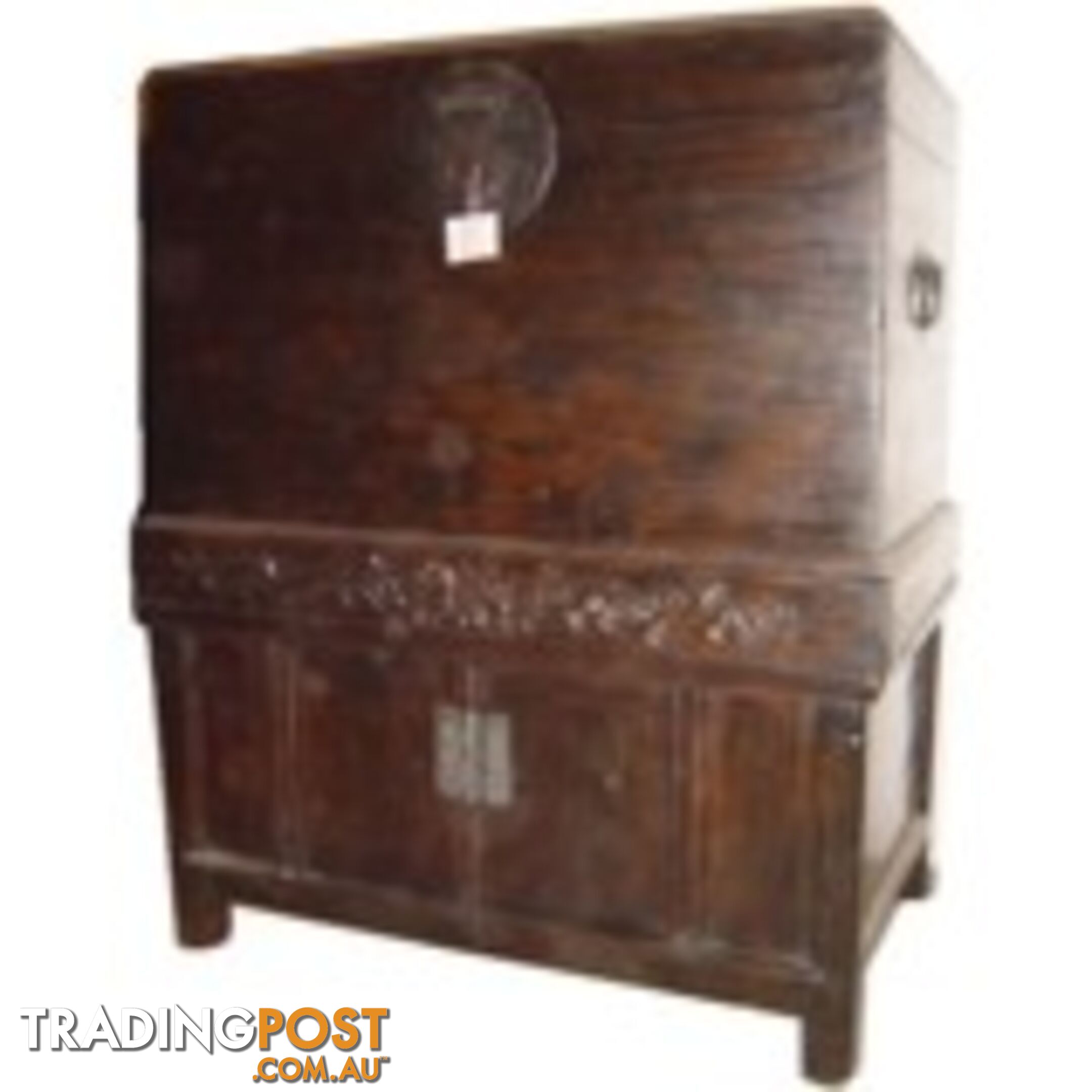Original Chinese Compound Brown Chest Cabinet