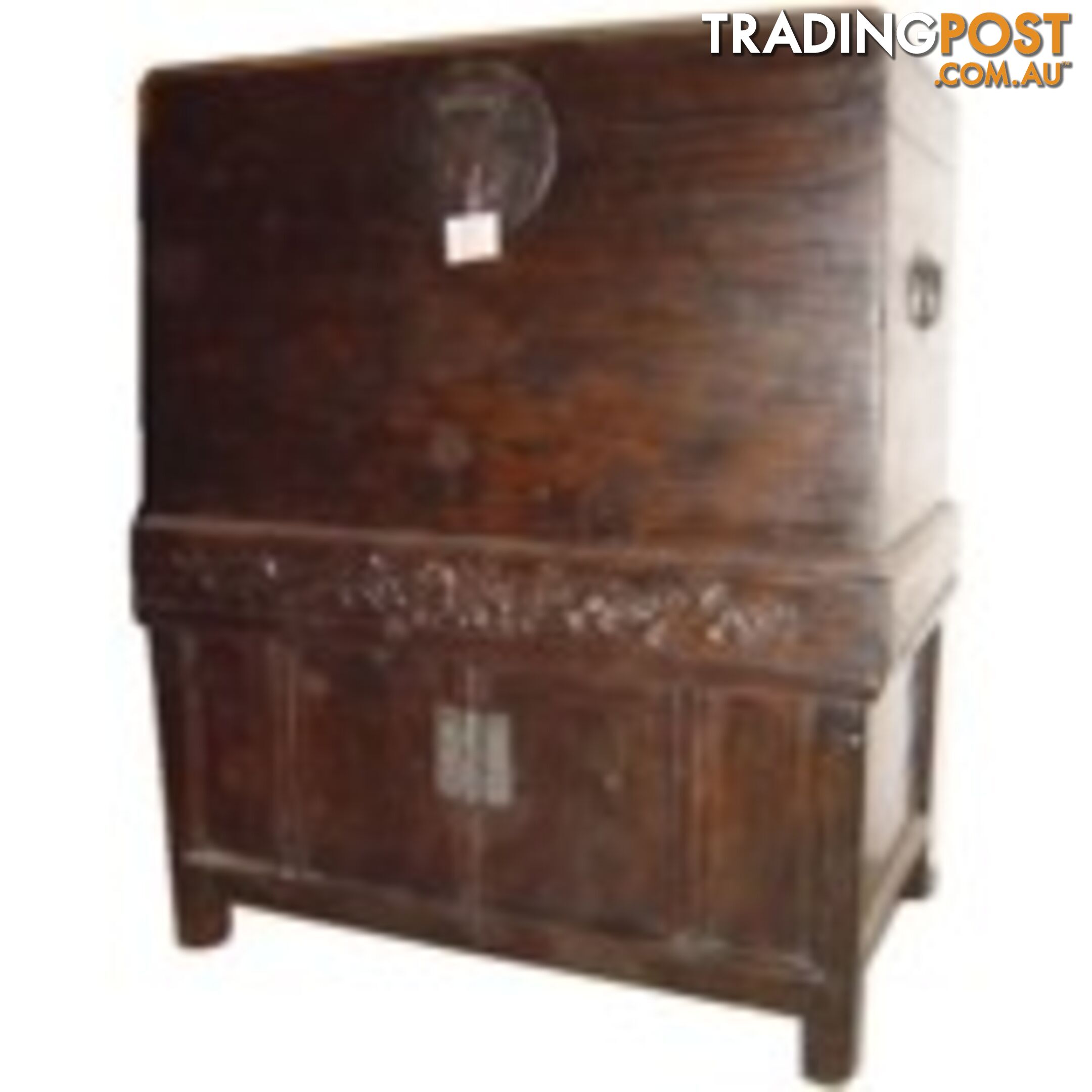 Original Chinese Compound Brown Chest Cabinet