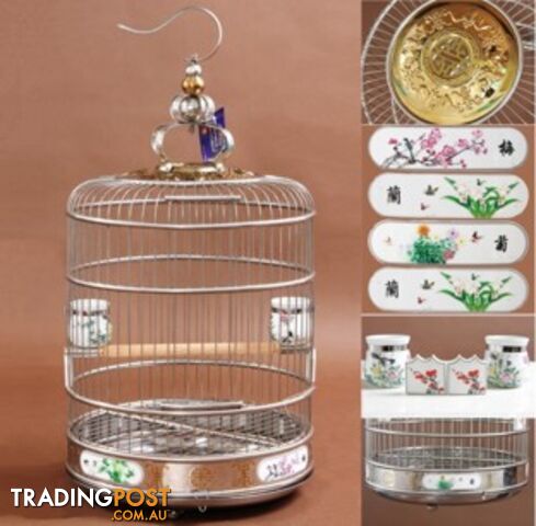 Stainless Steel Bird Cage Deluxe 40cm - photo 2 of 2
