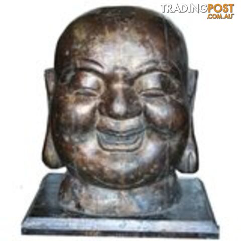 Chinese Antique Wooden Buddha Head