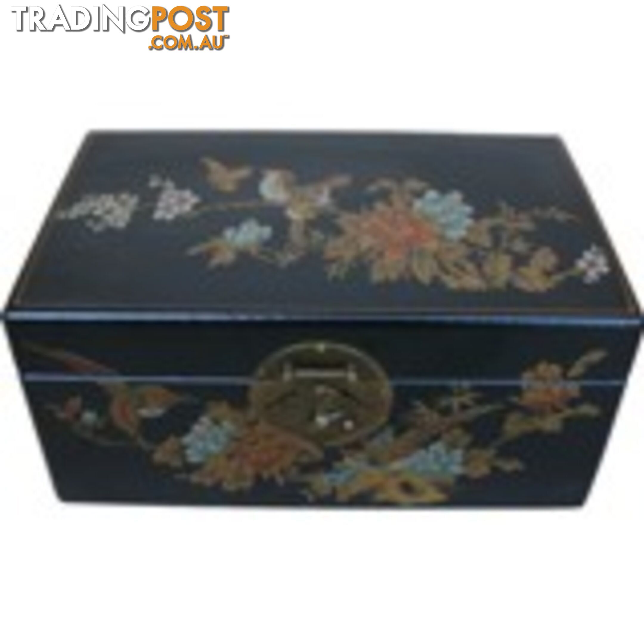 Medium Red Painted Chinese Box