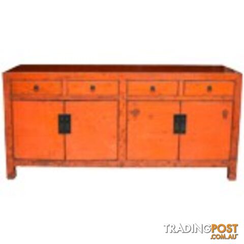 Chinese Antique Orange Sideboard