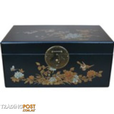 Large Black Painted Chinese Box