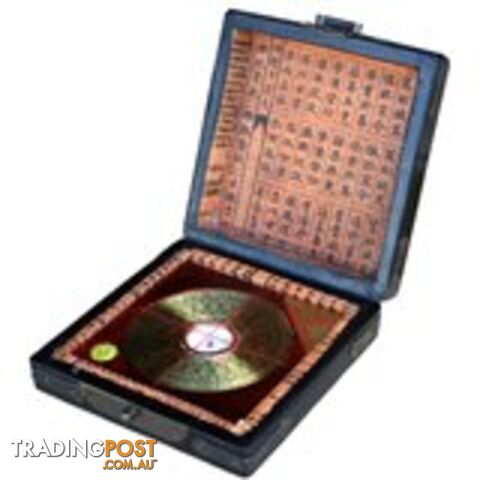 Chinese Feng Shui Compass in Black Painted Box