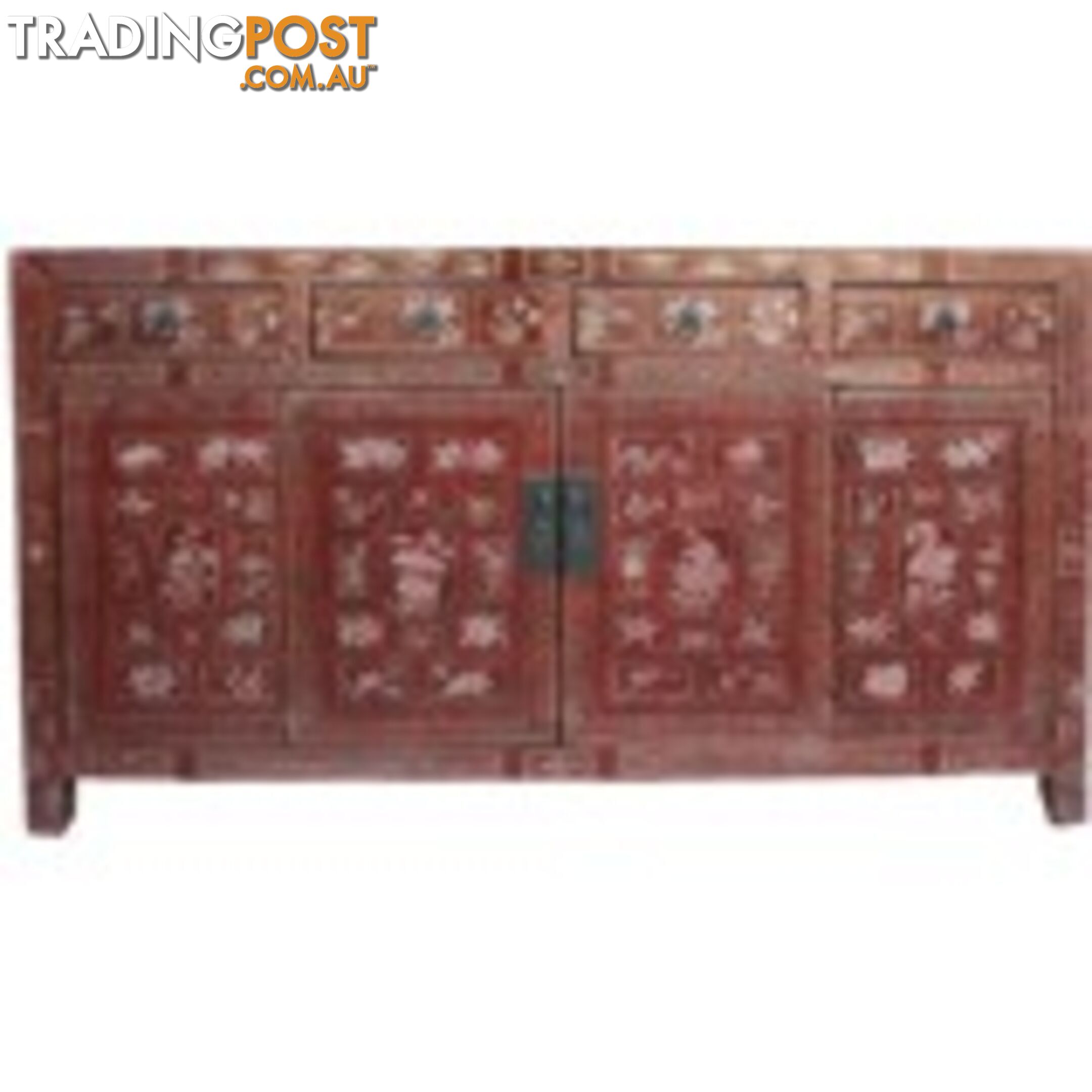 Original Manchurian Painted Chinese Sideboard