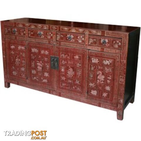 Original Manchurian Painted Chinese Sideboard