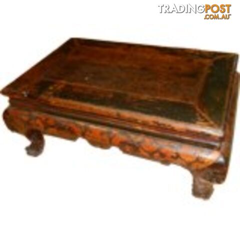 Chinese Antique Brown Side Table Stool