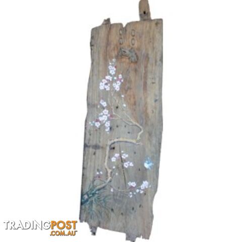 Chinese Wall Hanging Decoration-Old Boat Wood Panel - photo 2 of 2