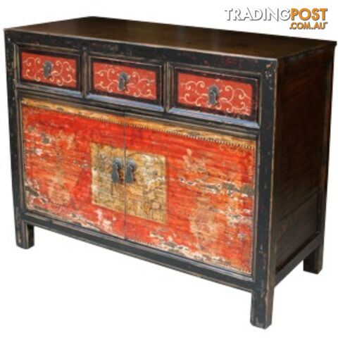 Original Mongolian Painted Sideboard