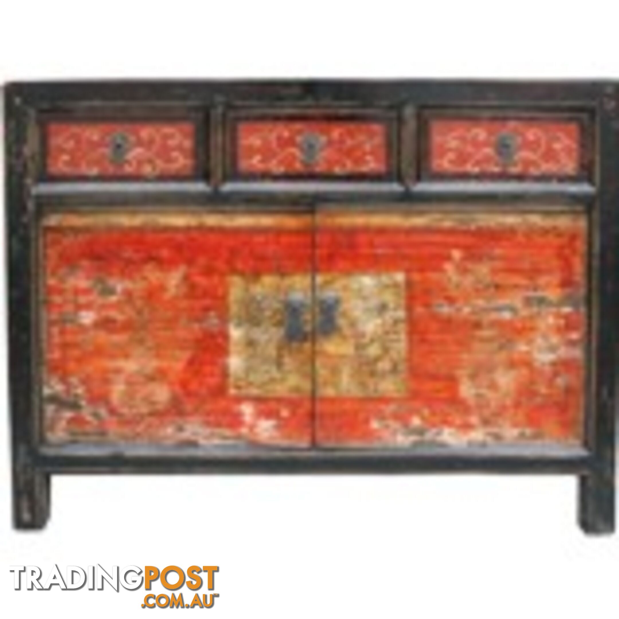 Original Mongolian Painted Sideboard