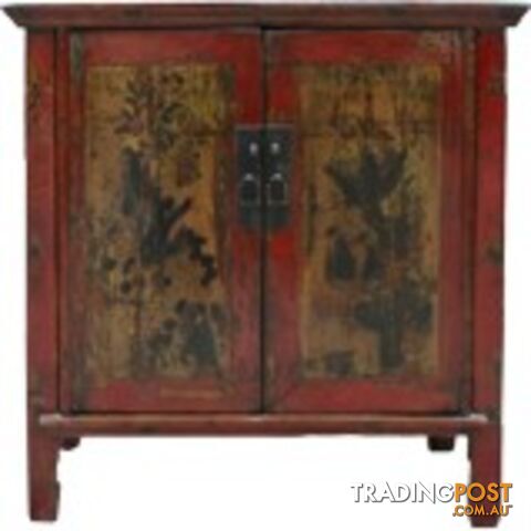 Chinese Original Red Painted Cabinet