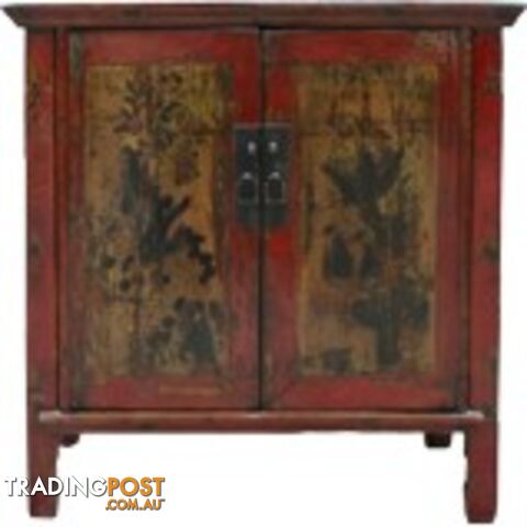 Chinese Original Red Painted Cabinet