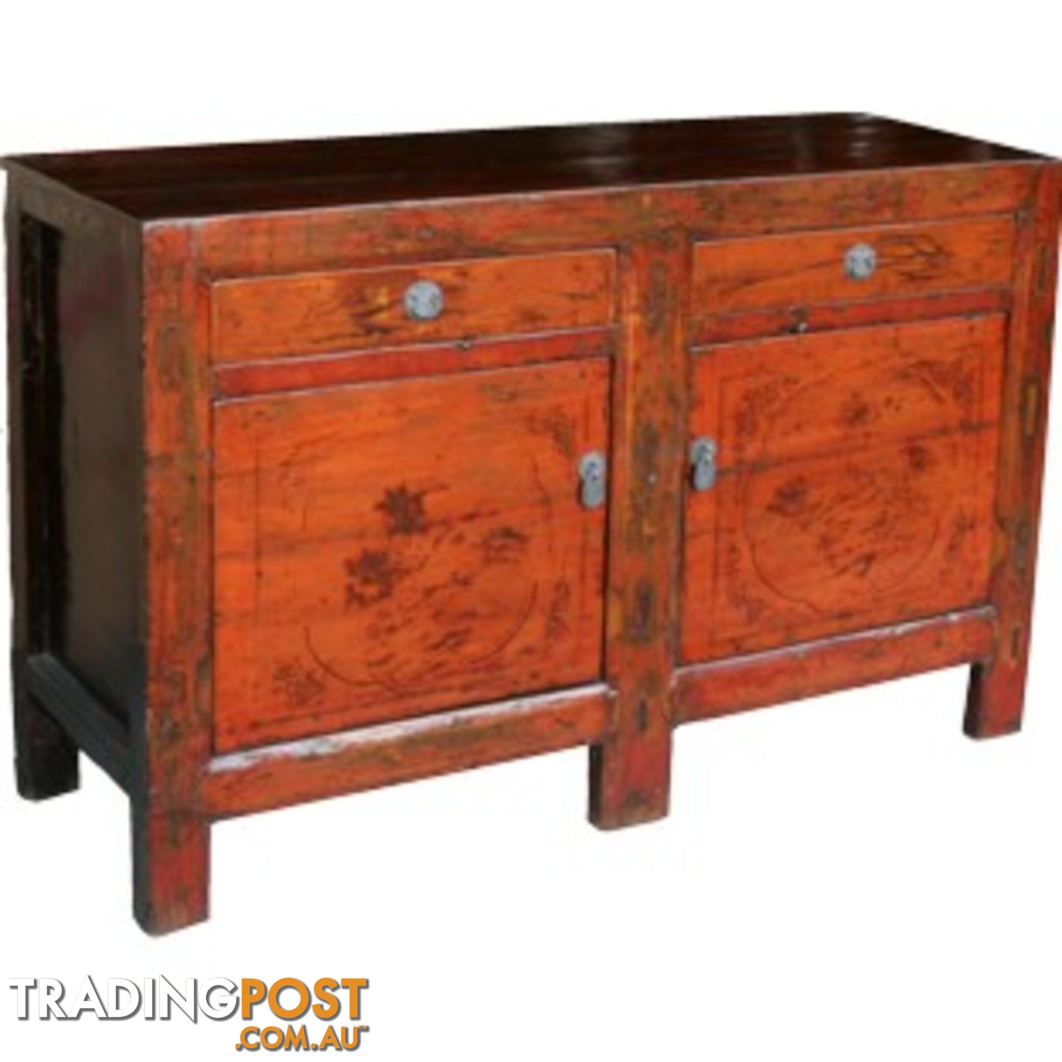 Original Mongolian Painted Sideboard