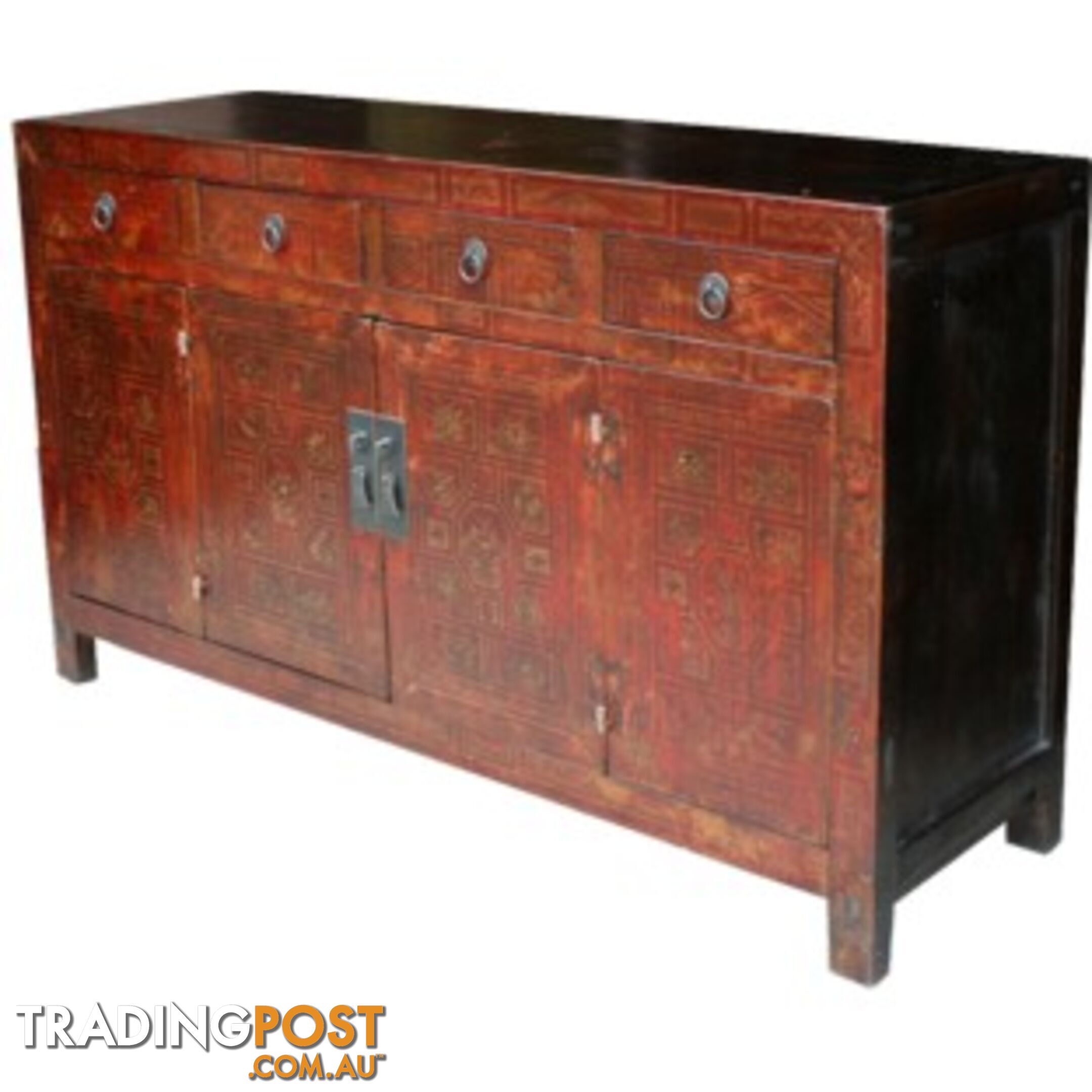 Original Manchurian Painted Chinese Sideboard