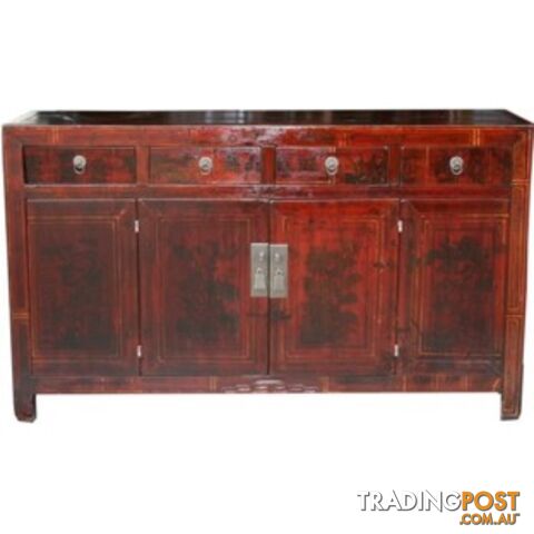 Red Manchurian Painted Chinese Sideboard - photo 2 of 2