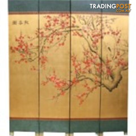 Oriental Cherry Blossom Hand Made Room Divider