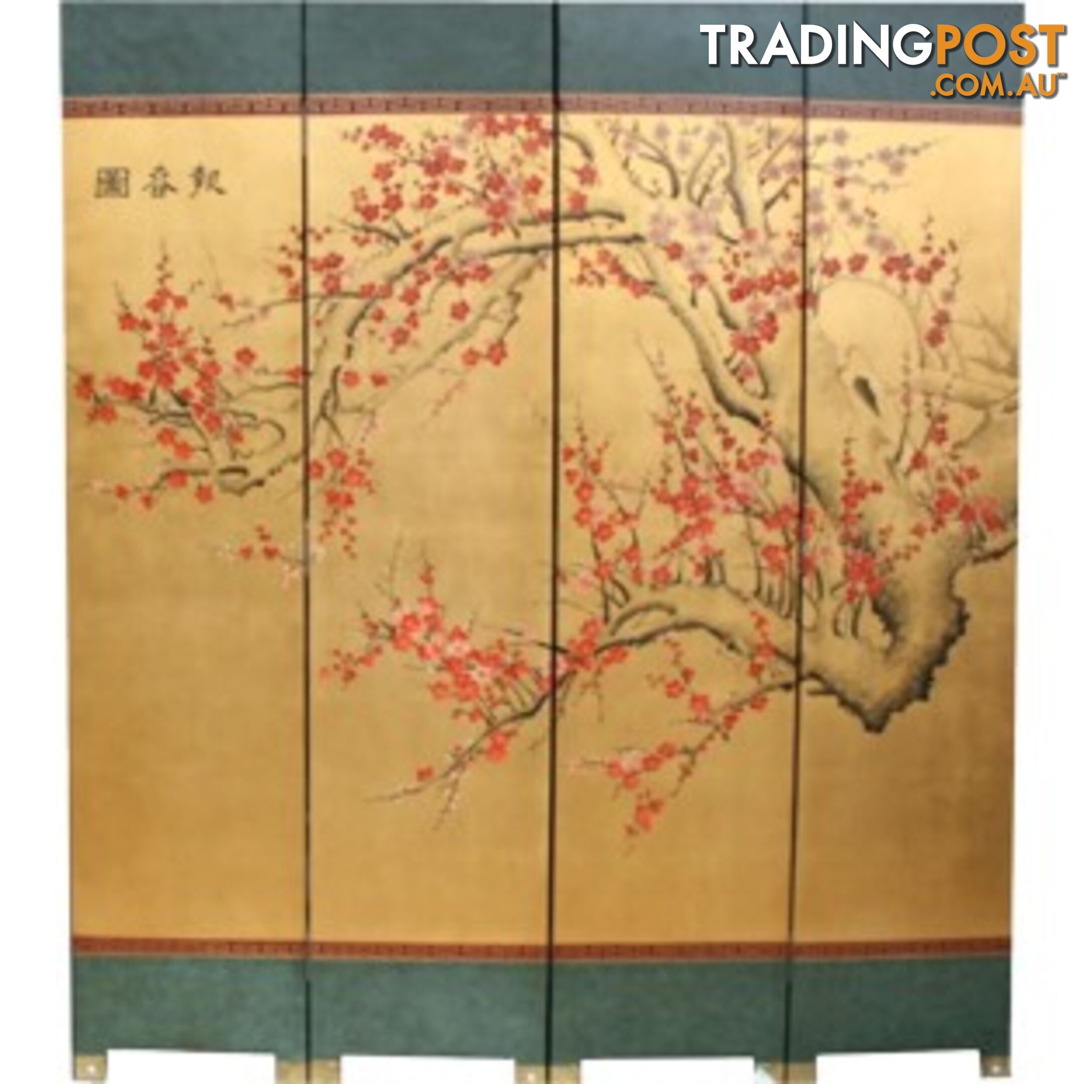 Oriental Cherry Blossom Hand Made Room Divider