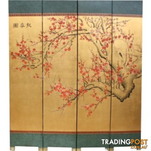 Oriental Cherry Blossom Hand Made Room Divider