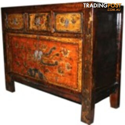 Chinese Antique Painted Cabinet