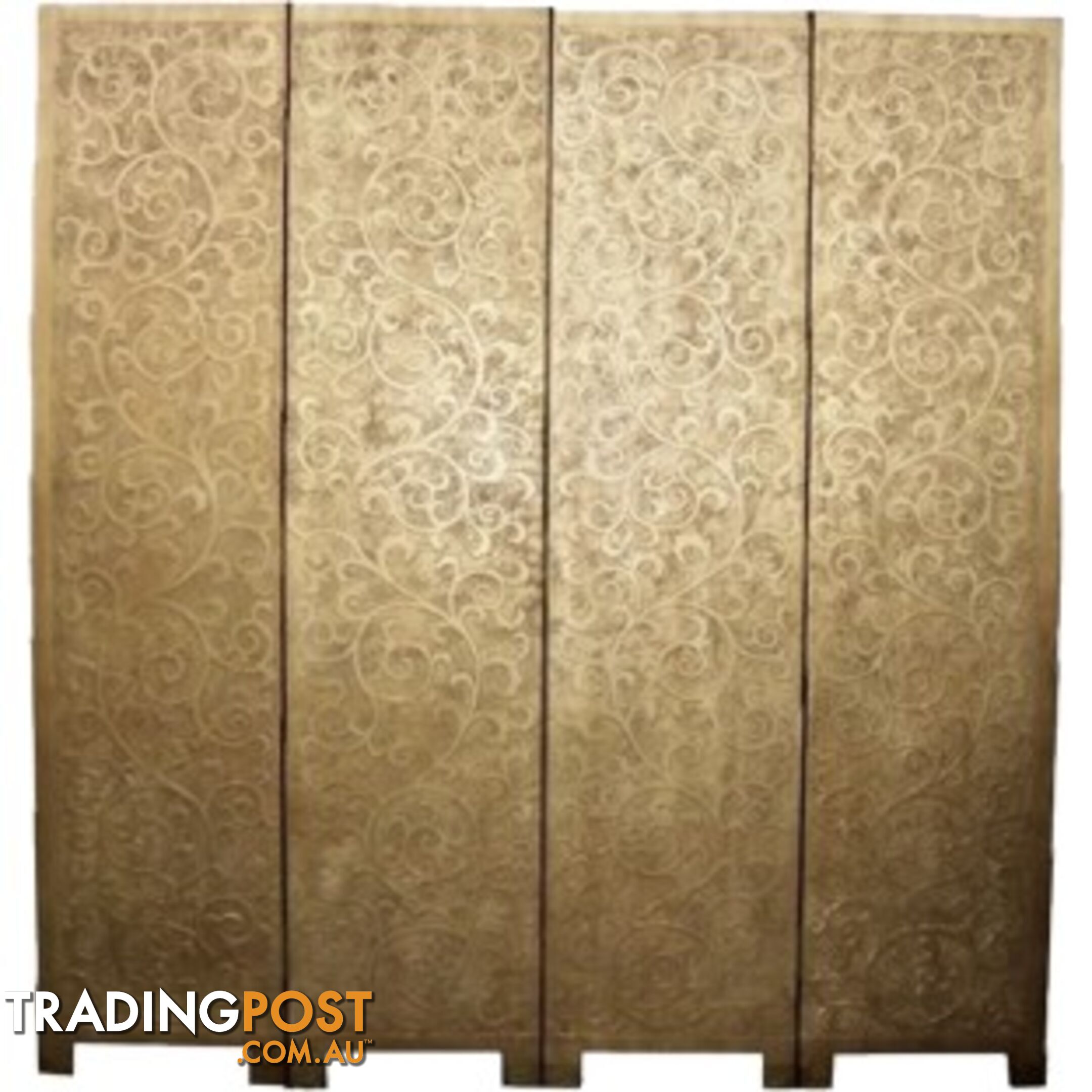 French Style Gold Coromandel Room Divider