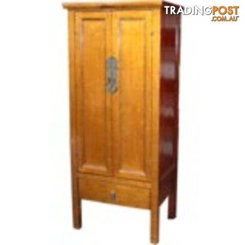 Chinese Gold leaf Wooden Slim Cabinet