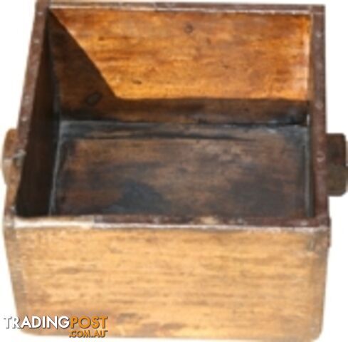 Antique Wood Rice Bucket