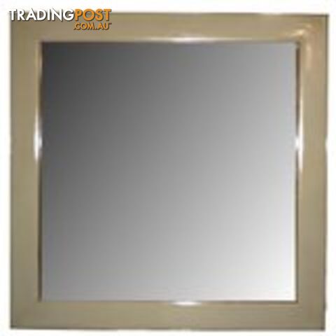 White Lacquer Chinese Mirror