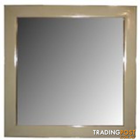 White Lacquer Chinese Mirror