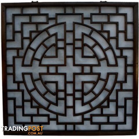 New Chinese Art Square Lattice Wall Hanging Screen - photo 2 of 2