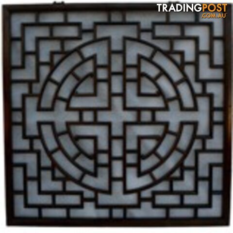 New Chinese Art Square Lattice Wall Hanging Screen