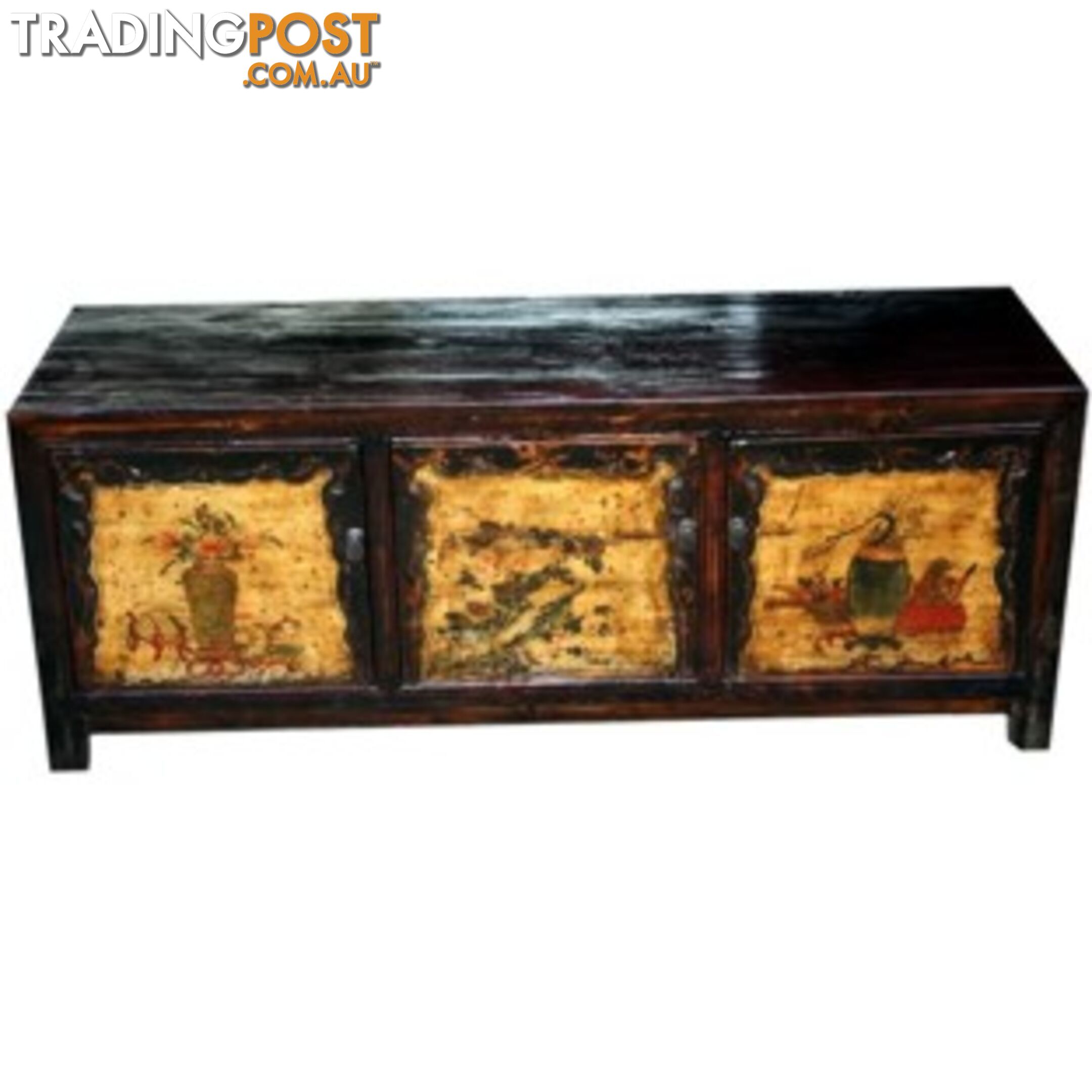 Original Painted Low Sideboard TV Chinese Cabinet