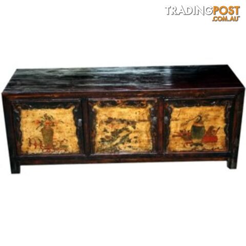 Original Painted Low Sideboard TV Chinese Cabinet