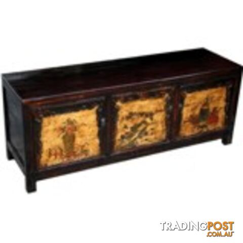 Original Painted Low Sideboard TV Chinese Cabinet