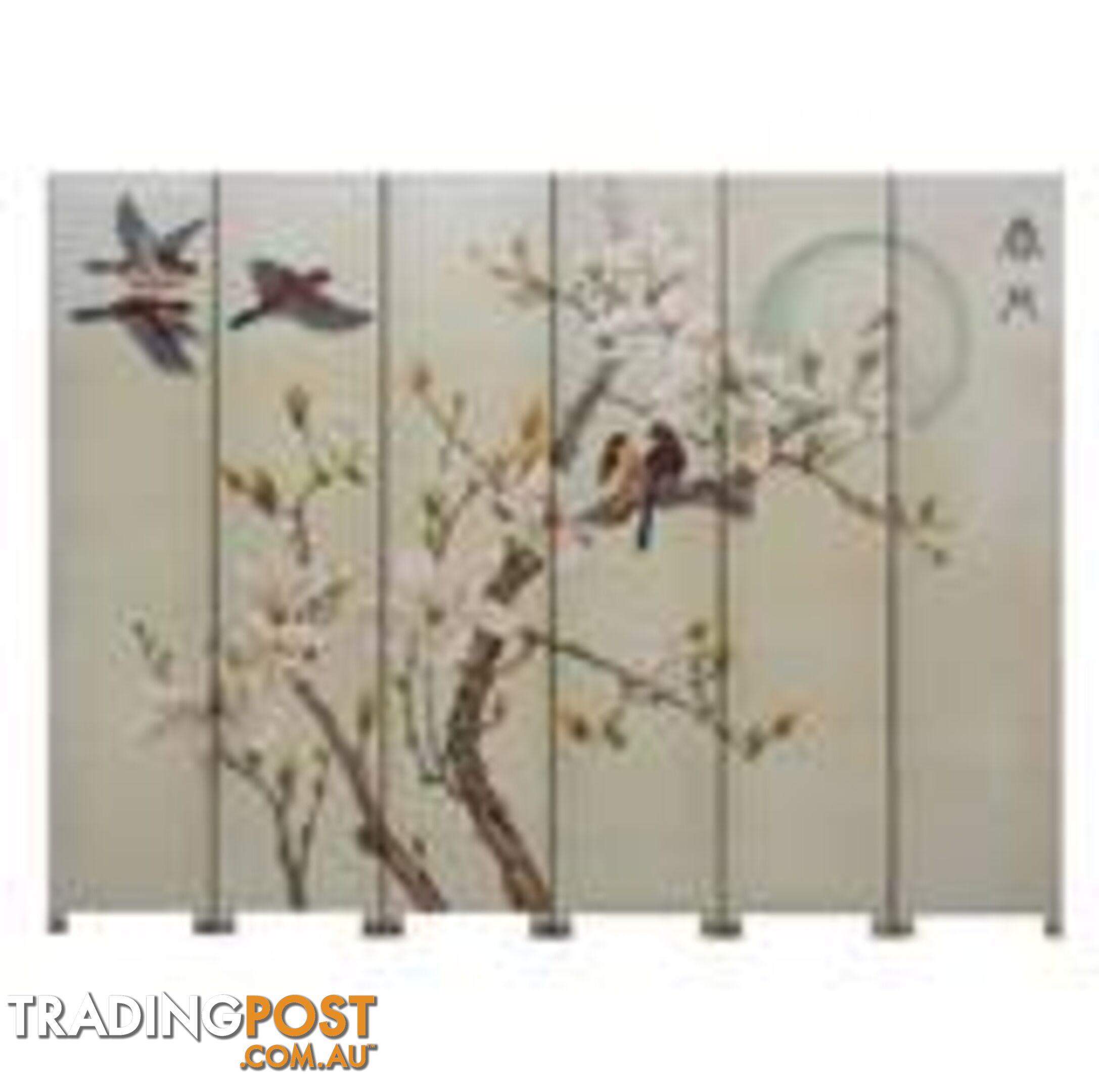 Chinese  Screen / Room Divider - Moon in Spring