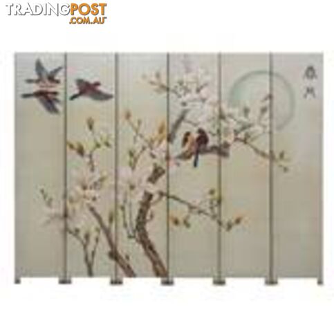 Chinese  Screen / Room Divider - Moon in Spring