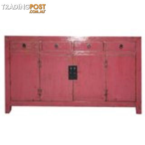 Red Chinese Sideboard