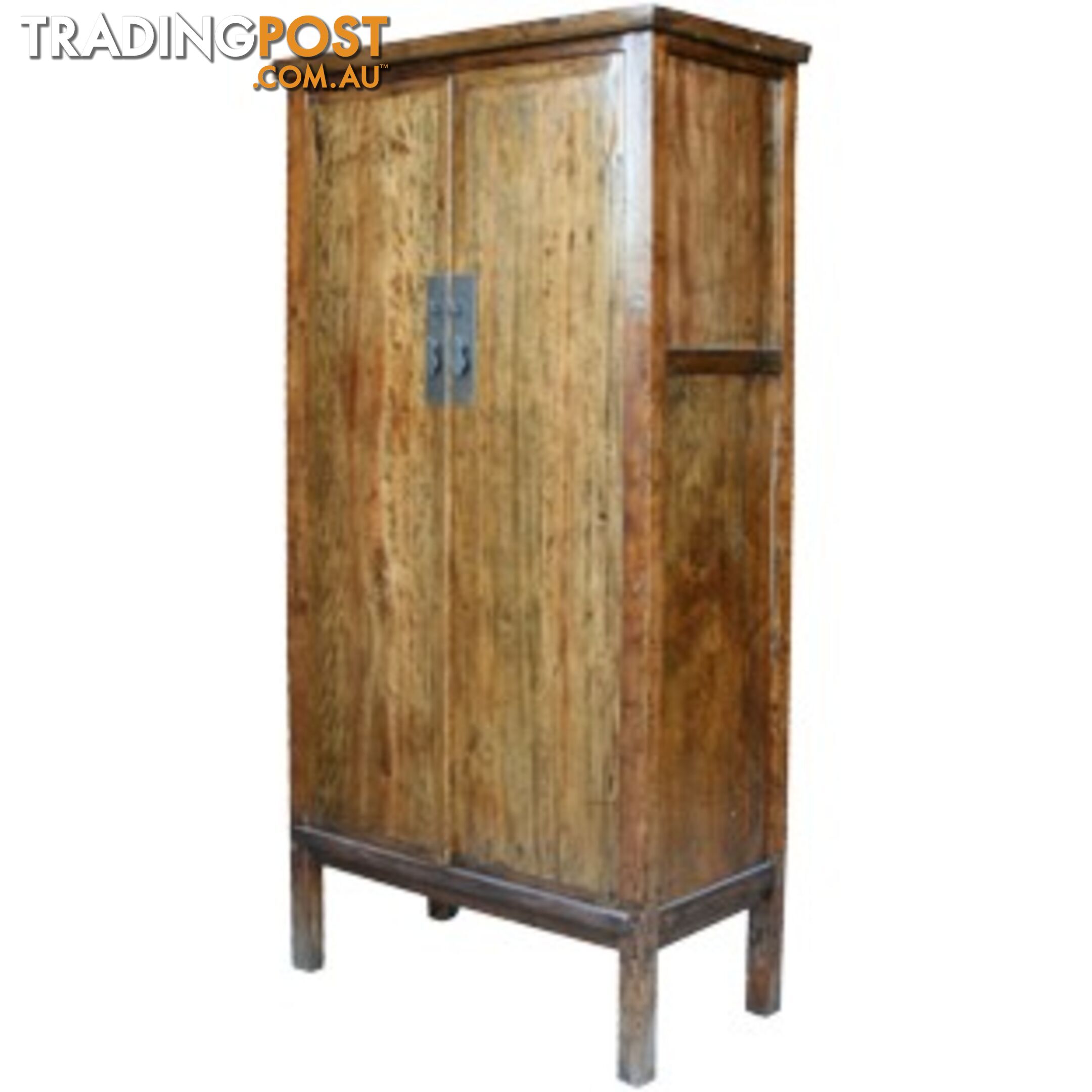 Large Chinese Antique Solid Wood Wardrobe Cabinet