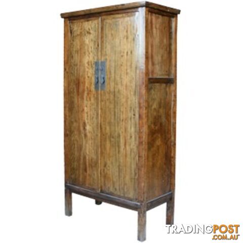 Large Chinese Antique Solid Wood Wardrobe Cabinet