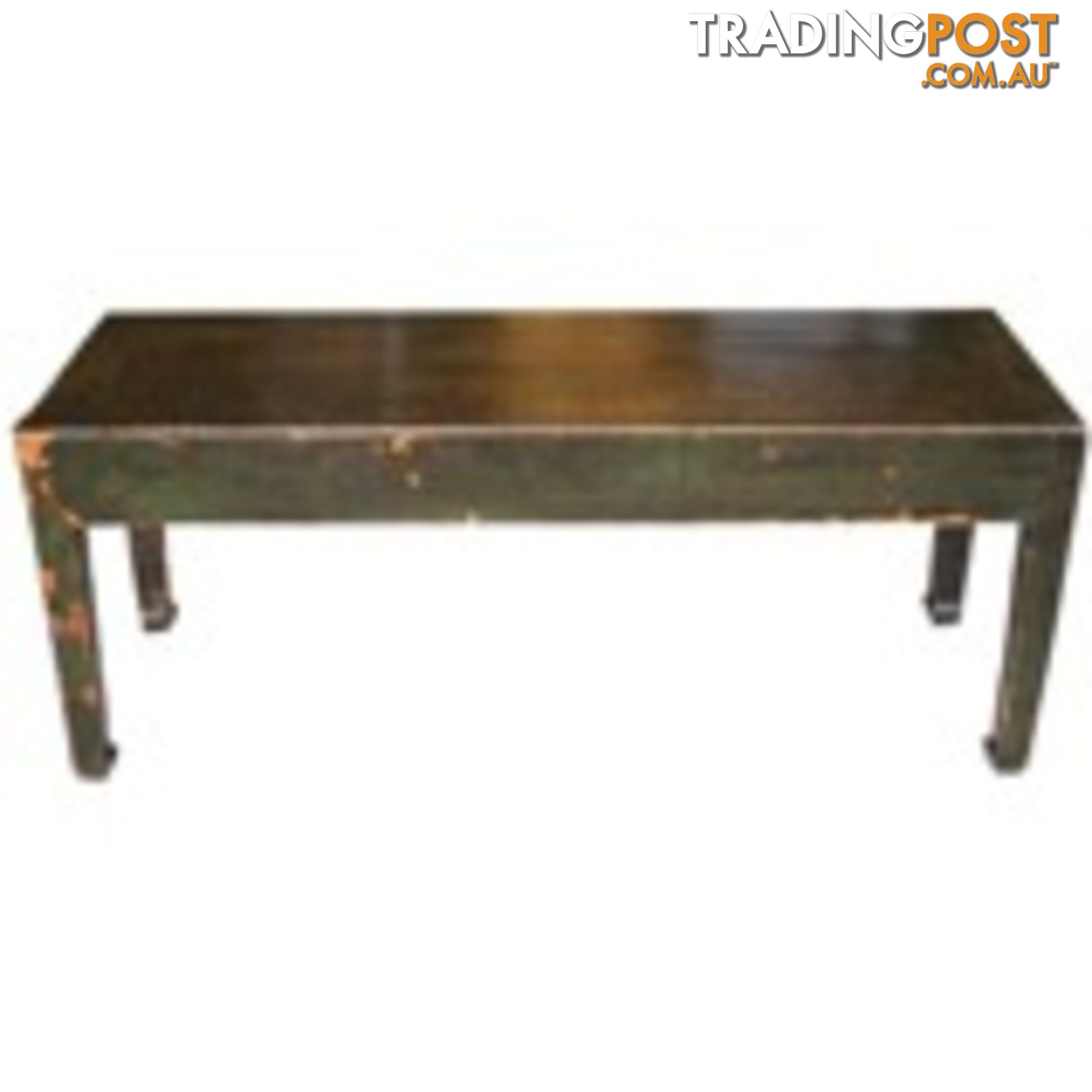 Green Original Antique Chinese Bench