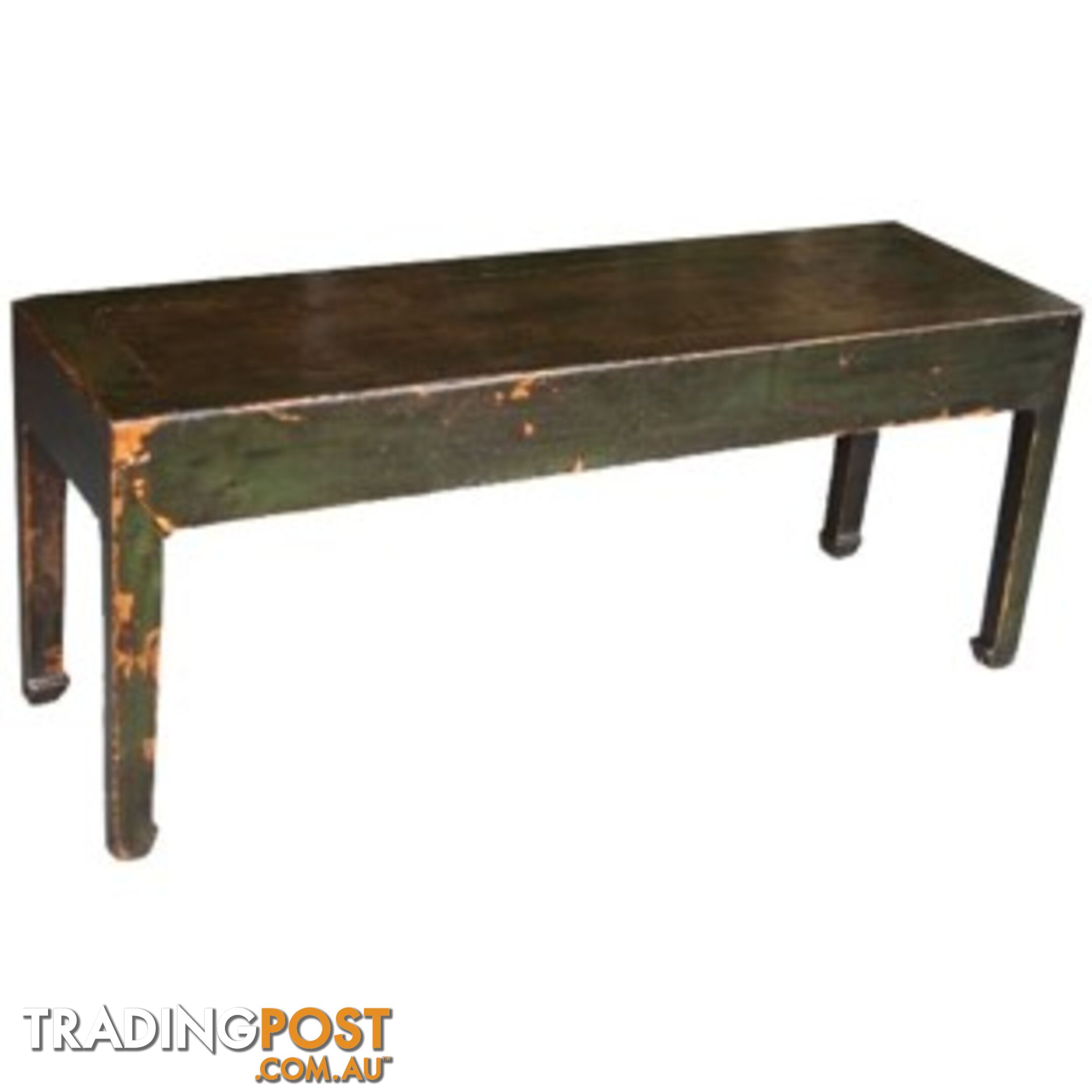 Green Original Antique Chinese Bench