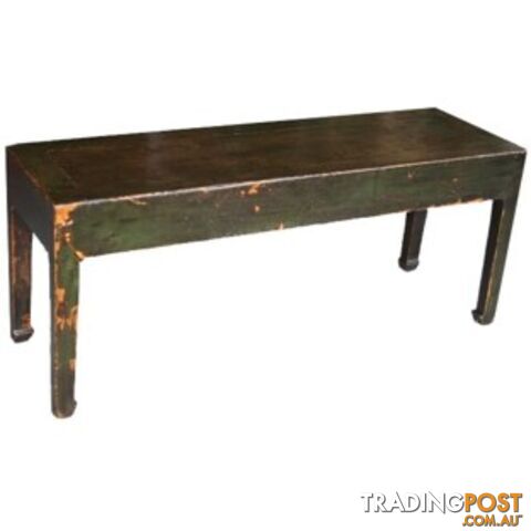 Green Original Antique Chinese Bench