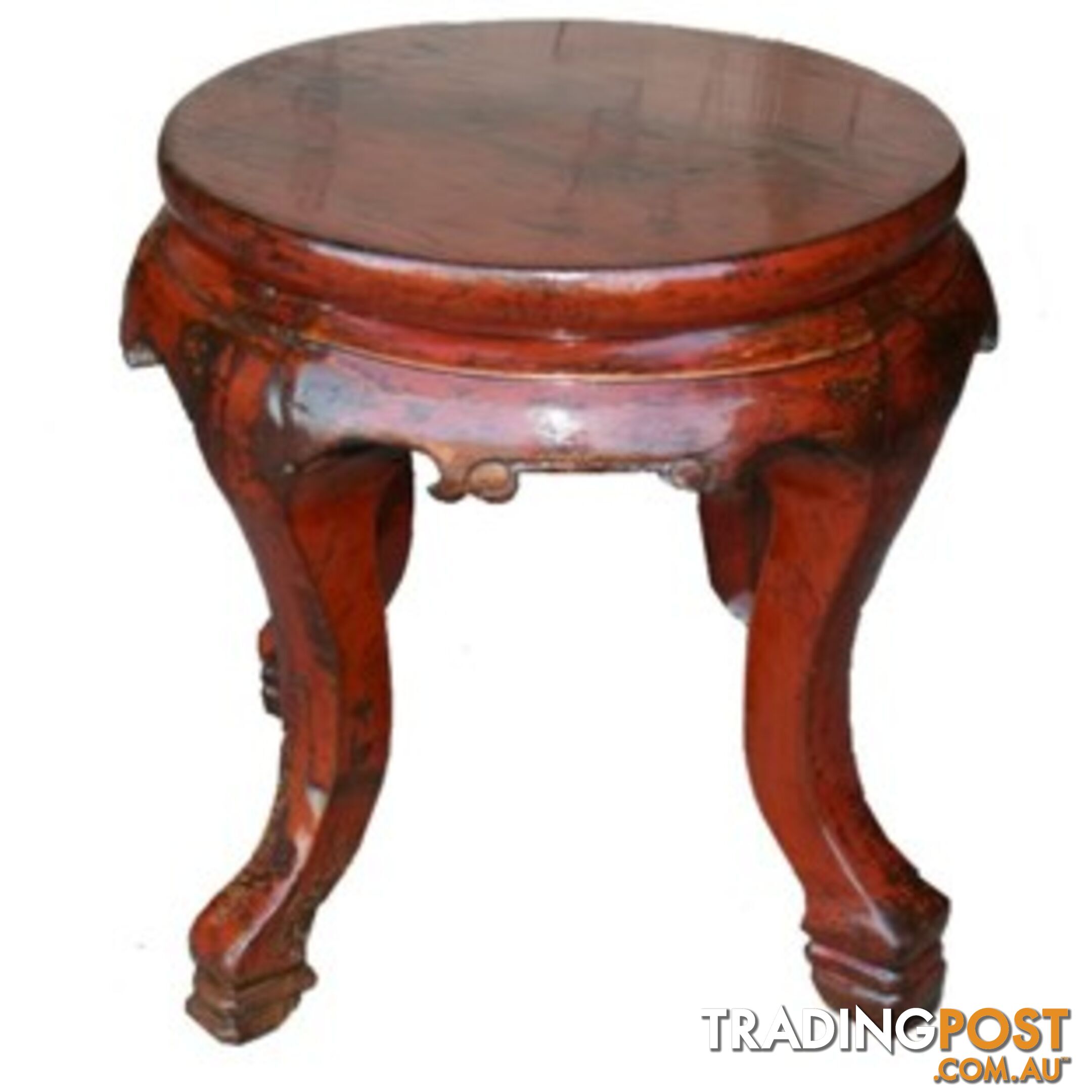 Antique Chinese Round Stool Side Table