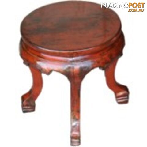 Antique Chinese Round Stool Side Table
