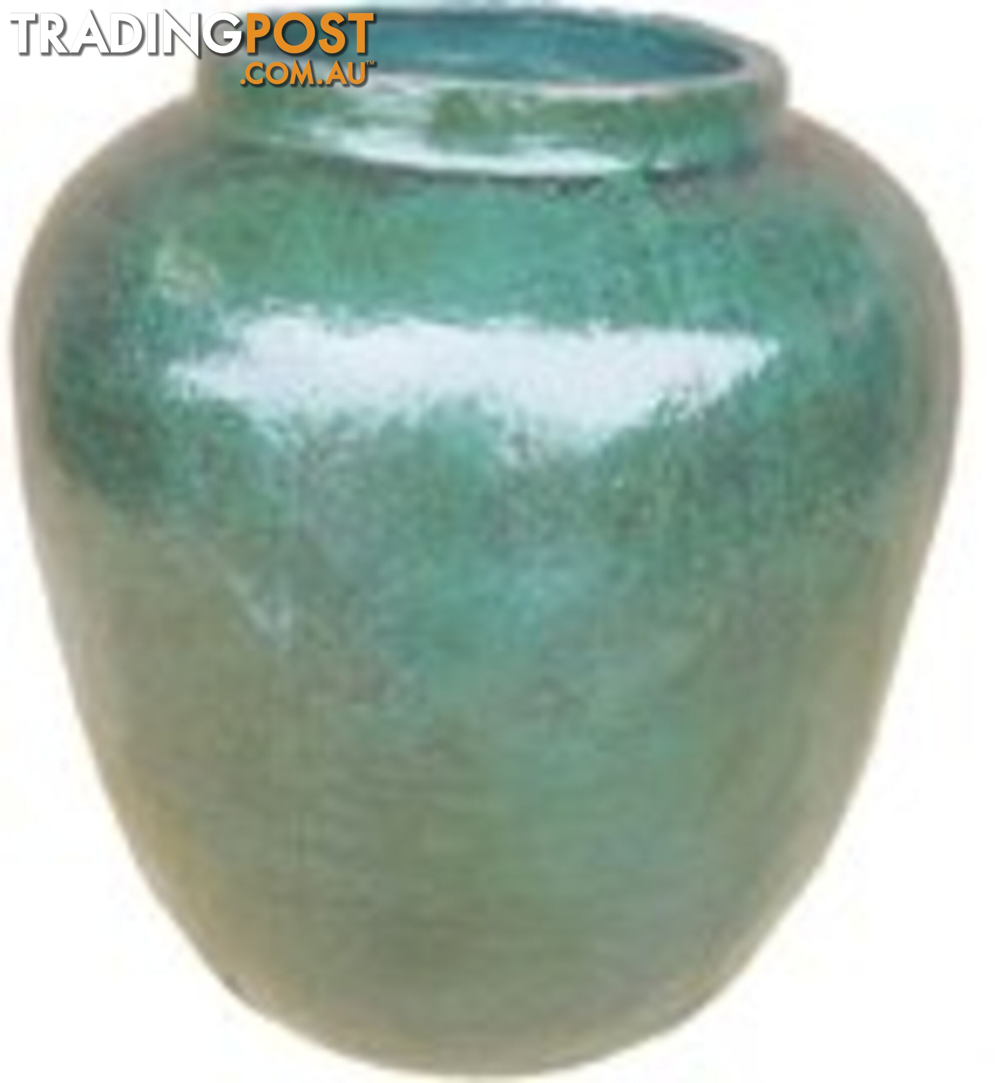 Large Turquoise Decorative Barrel