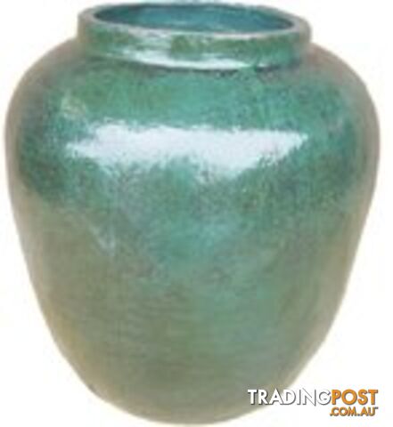 Large Turquoise Decorative Barrel