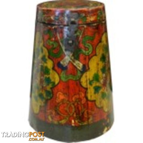 Original Tibetan Wood Tea Container Box