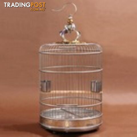 Gold Stainless Steel Bird Cage 40cm