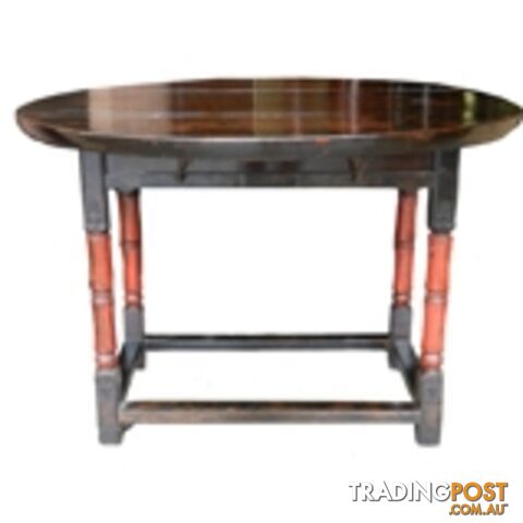 Chinese Foldable Round Dining Table with Gate Legs